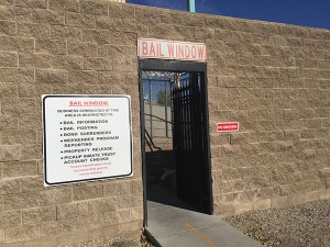 City Jail in Las Vegas Bail Window